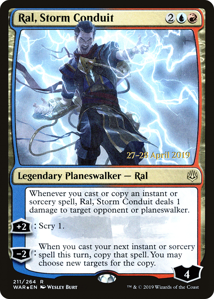 Image of Ral, Storm Conduit (PRE-211S) - War of the Spark Promos Foil