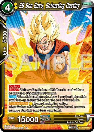 Image of SS Son Goku, Entrusting Destiny (BT26-098) - Ultimate Advent