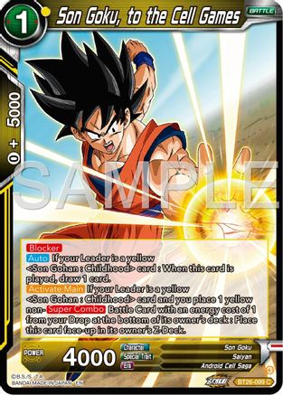 Image of Son Goku, to the Cell Games (BT26-099) - Ultimate Advent