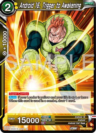 Image of Android 16, Trigger to Awakening (BT26-108) - Ultimate Advent Foil