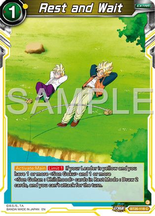 Image of Rest and Wait (BT26-118) - Ultimate Advent Foil