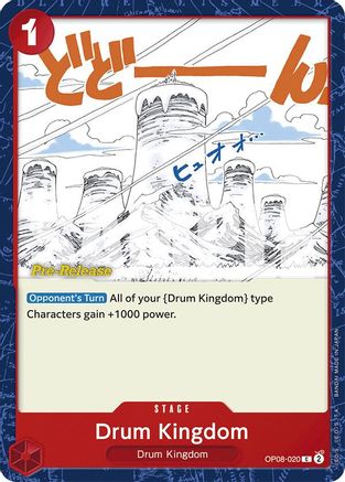 Image of Drum Kingdom (OP08-020) - Two Legends Pre-Release Cards