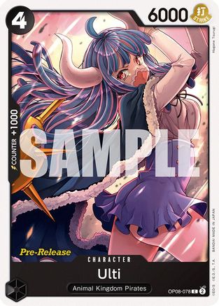 Image of Ulti (OP08-078) - Two Legends Pre-Release Cards