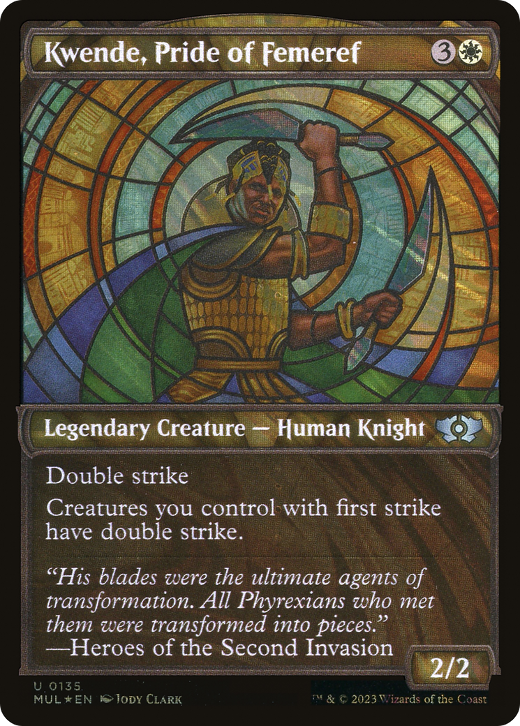 Image of Kwende, Pride of Femeref (Halo Foil) (MUL-135) - Multiverse Legends: (Showcase) Foil