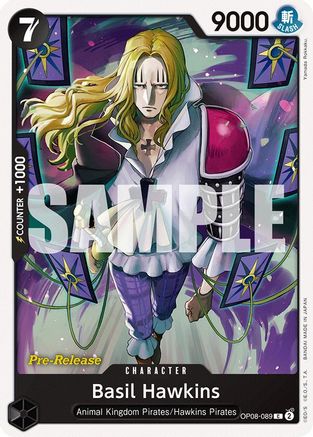 Image of Basil Hawkins (OP08-089) - Two Legends Pre-Release Cards