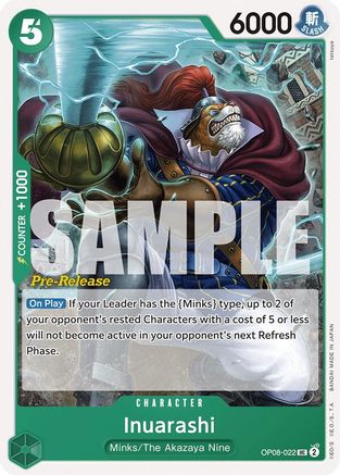 Image of Inuarashi (OP08-022) - Two Legends Pre-Release Cards