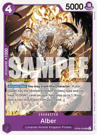 Image of Alber (OP08-059) - Two Legends Pre-Release Cards