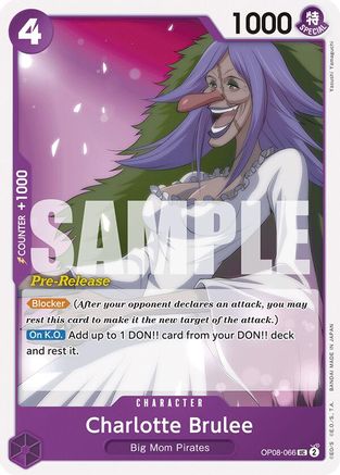 Image of Charlotte Brulee (OP08-066) - Two Legends Pre-Release Cards