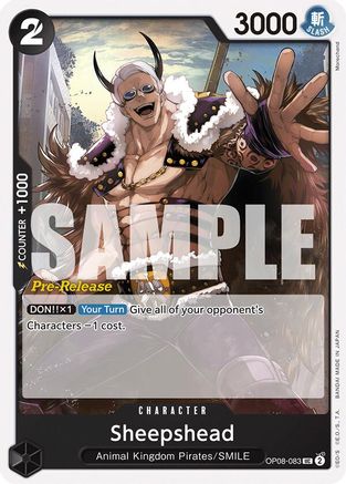 Image of Sheepshead (OP08-083) - Two Legends Pre-Release Cards