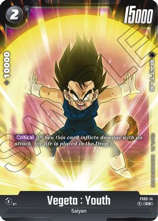 Image of Vegeta : Youth (Bonus Pack Alternate Art) (FS05-14) - Starter Deck 5 Bardock Holofoil