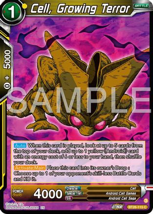Image of Cell, Growing Terror (BT26-115) - Ultimate Advent Foil