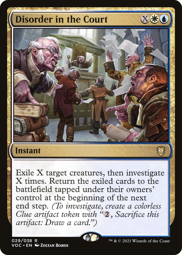 Image of Disorder in the Court (VOC-029) - Crimson Vow Commander