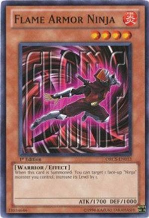 Image of Flame Armor Ninja (ORCS-EN013) - Order of Chaos 1st Edition