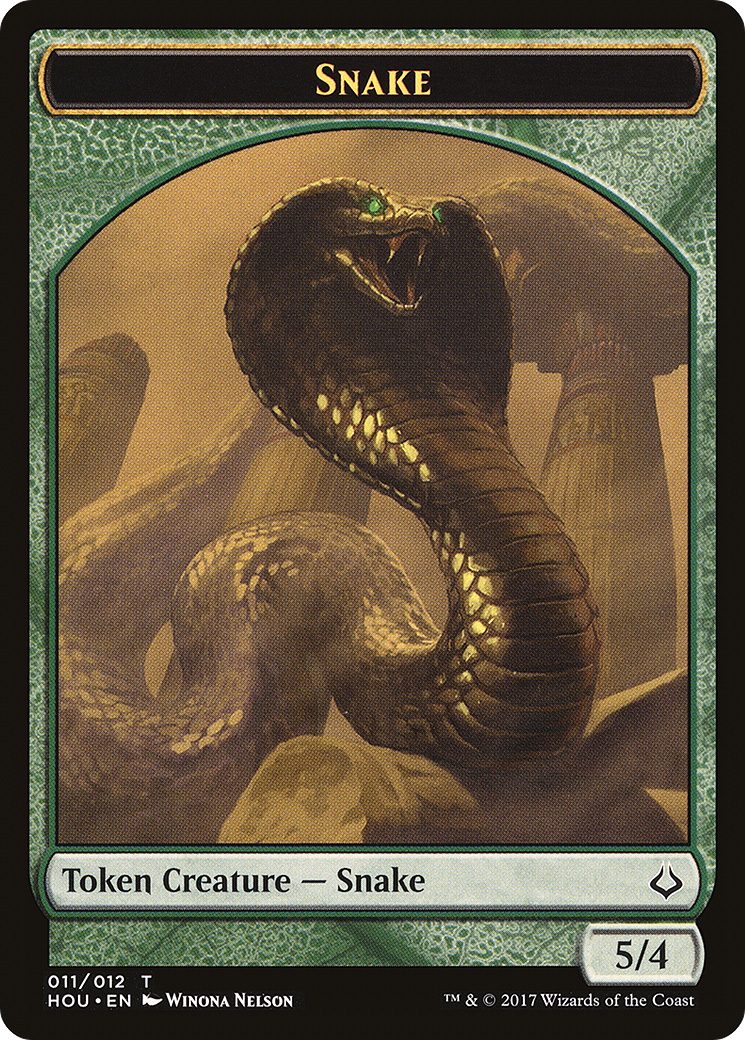 Image of Snake Token (HOU-011) - Hour of Devastation Tokens