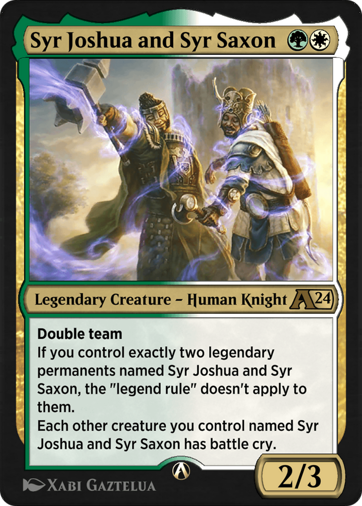 Image of Syr Joshua and Syr Saxon (YWOE-027) - Alchemy: Wilds of Eldraine