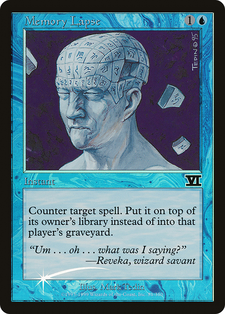 Image of Memory Lapse (JDG-001) - Judge Gift Cards 1999 Foil
