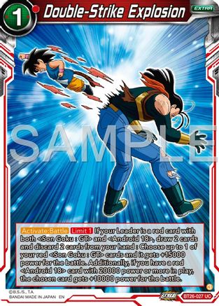 Image of Double-Strike Explosion (BT26-027) - Ultimate Advent Foil