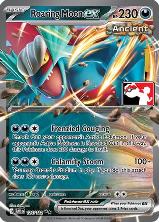 Image of Roaring Moon ex 124/182  - Holofoil Prize Pack Series Cards - Double Rare