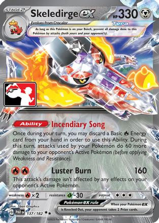 Image of Skeledirge ex 137/182  - Holofoil Prize Pack Series Cards - Double Rare