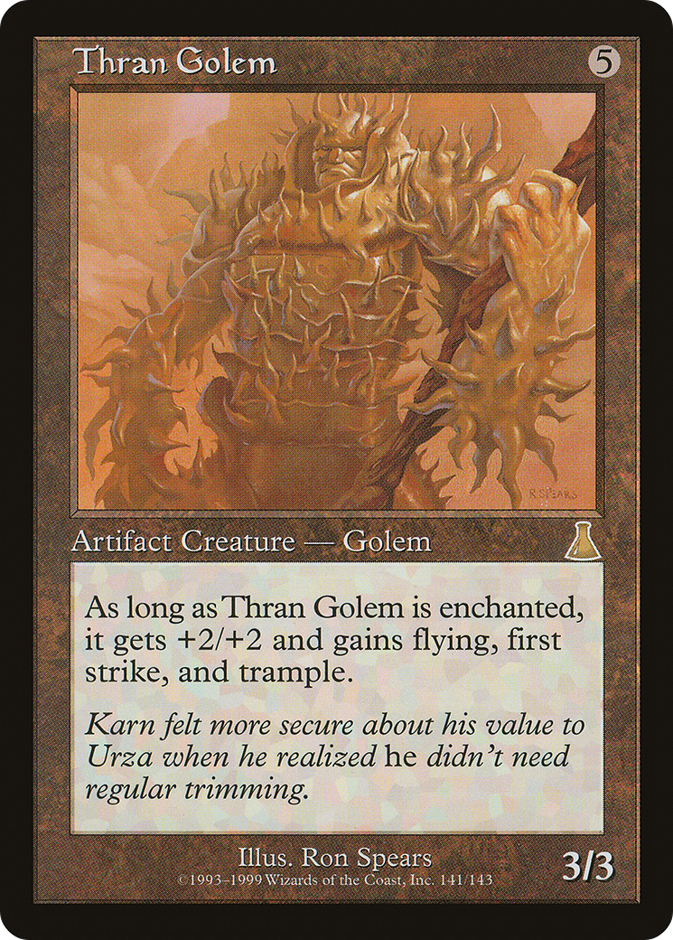 Image of Thran Golem (UDS-141) - Urza's Destiny Foil