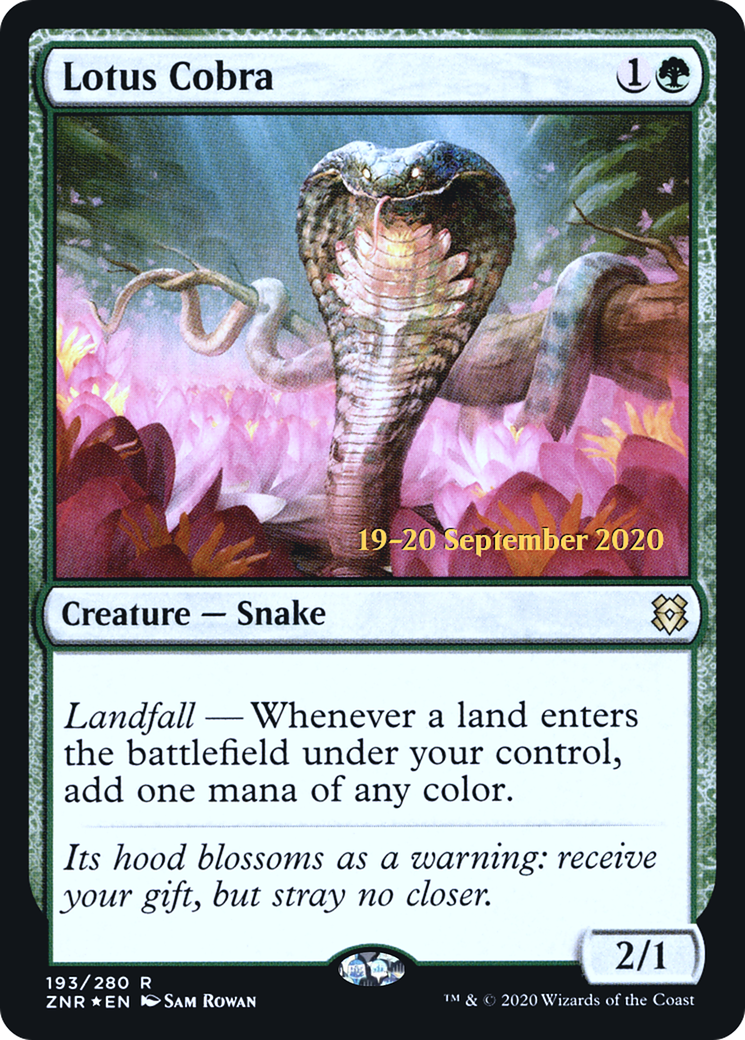 Image of Lotus Cobra (PRE-193S) - Zendikar Rising Promos Foil
