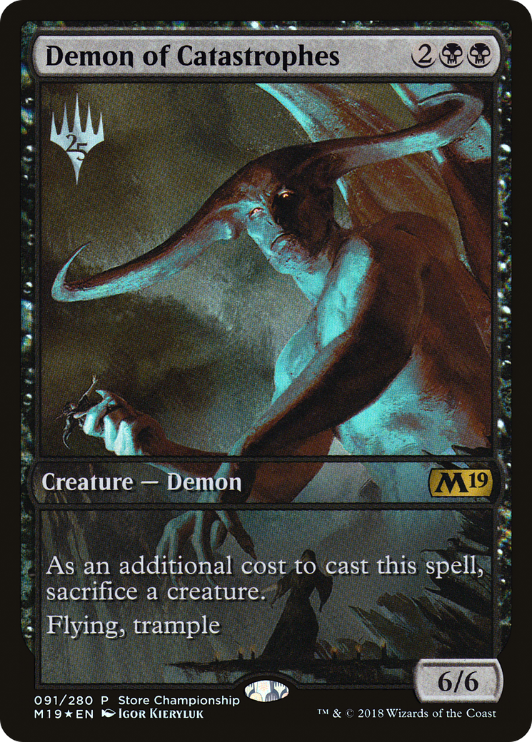 Image of Demon of Catastrophes (GAME-091) - Core Set 2019 Promos Foil