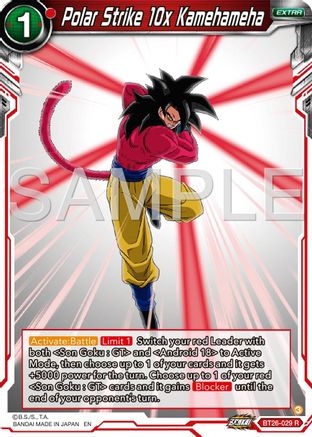 Image of Polar Strike 10x Kamehameha (BT26-029) - Ultimate Advent Foil
