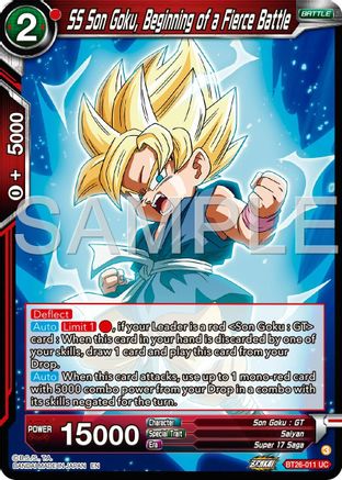 Image of SS Son Goku, Beginning of a Fierce Battle (BT26-011) - Ultimate Advent