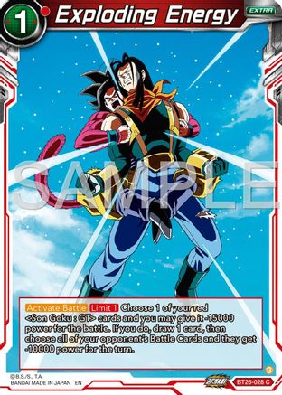 Image of Exploding Energy (BT26-028) - Ultimate Advent Foil