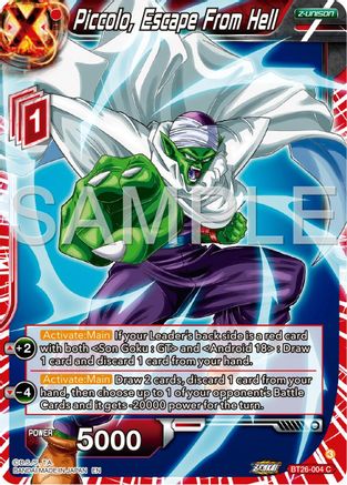 Image of Piccolo, Escape From Hell (BT26-004) - Ultimate Advent