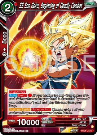 Image of SS Son Goku, Begining of Deadly Combat (BT26-012) - Ultimate Advent