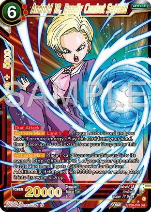 Image of Android 18, Deadly Combat Settled (Bt26-016) - Ultimate Advent Foil