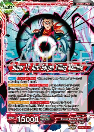 Image of Hell Fighter 17 // Super 17, Anti-Saiyan Killing Machine (BT26-002) - Ultimate Advent Foil