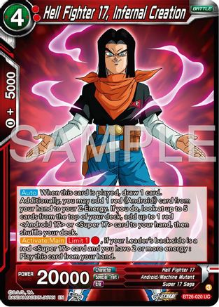 Image of Hell Fighter 17, Infernal Creation (BT26-020) - Ultimate Advent Foil