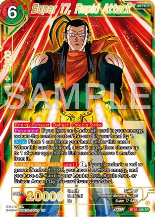 Image of Super 17, Rapid Attack (BT26-136) - Ultimate Advent Foil
