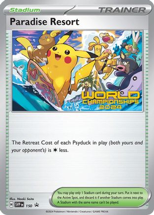 Image of Paradise Resort (World Championships 2024) 150  SV Scarlet & Violet Promo Cards - Promo