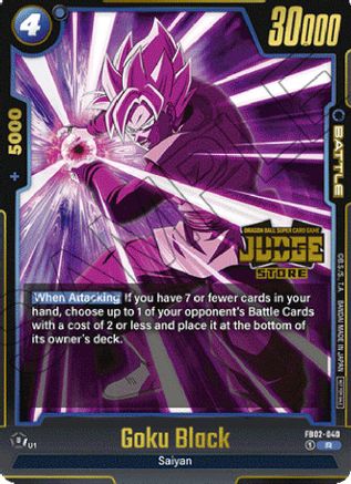 Image of Goku Black - FB02-040 (Judge Pack (Store Judge) 02) (FB02-040) - Tournament and Championship Promos Holofoil