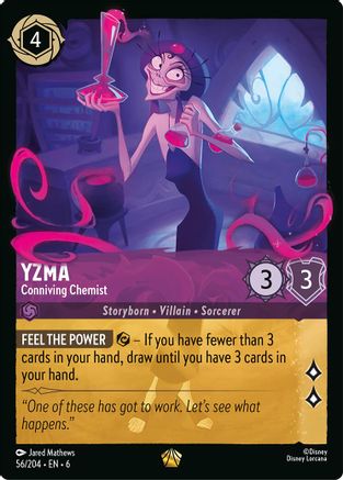 Image of Yzma - Conniving Chemist (56/204) - Azurite Sea Cold Foil