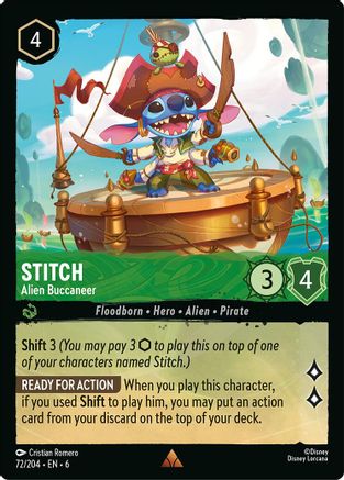 Image of Stitch - Alien Buccaneer (72/204) - Azurite Sea