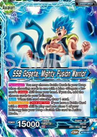 Image of Gogeta // SSB Gogeta, Mighty Fusion Warrior (BT26-031) - Ultimate Advent