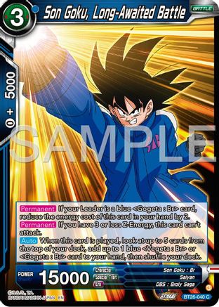 Image of Son Goku, Long-Awaited Battle (BT26-040) - Ultimate Advent Foil