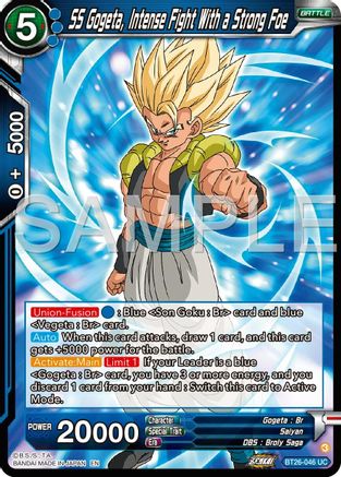 Image of SS Gogeta, Intense Fight With a Strong Foe (BT26-046) - Ultimate Advent