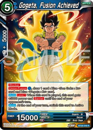 Image of Gogeta, Fusion Achieved (BT26-048) - Ultimate Advent Foil