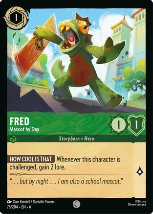 Image of Fred - Mascot by Day (75/204) - Azurite Sea