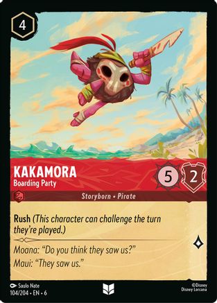 Image of Kakamora - Boarding Party (104/204) - Azurite Sea Cold Foil