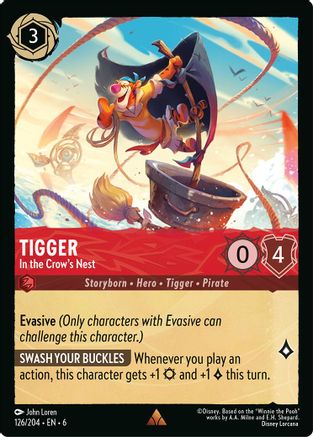 Image of Tigger - In the Crow's Nest (126/204) - Azurite Sea Cold Foil