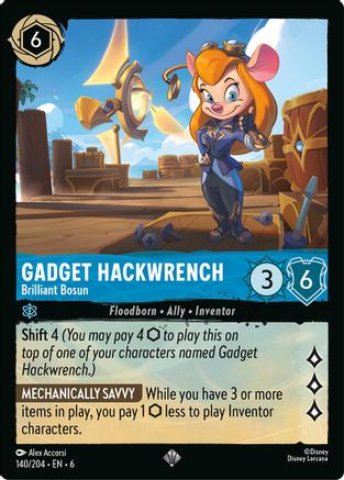 Image of Gadget Hackwrench - Brilliant Bosun (140/204) - Azurite Sea Cold Foil