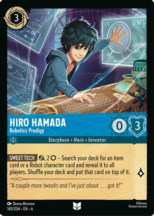 Image of Hiro Hamada - Robotics Prodigy (145/204) - Azurite Sea Cold Foil