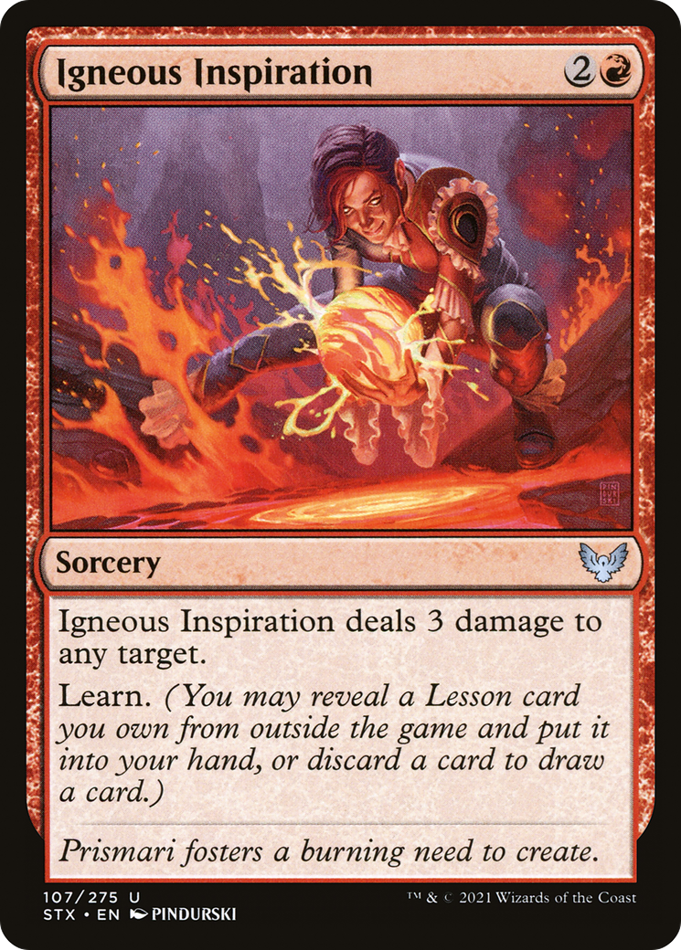 Image of Igneous Inspiration (STX-107) - Strixhaven: School of Mages
