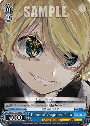 Image of Flames of Vengeance, Aqua (OSK/S107-TE15 TD) - [OSHI NO KO]